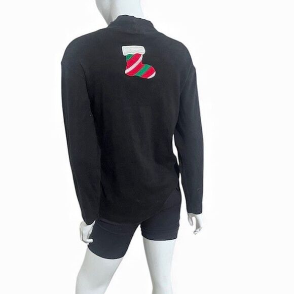 Vintage Bechamel Embroidered 3D Ugly Christmas Sweater Shirt Cat by Fire Size S - Picture 2 of 12